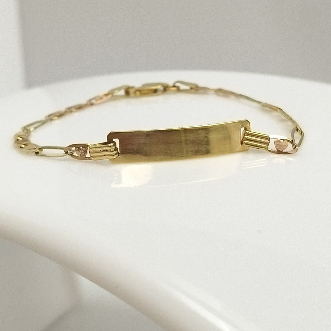 ESCLAVA ORO,ORO COMBINADO 14 K 3,40 GRMS (SEMINUEVO)