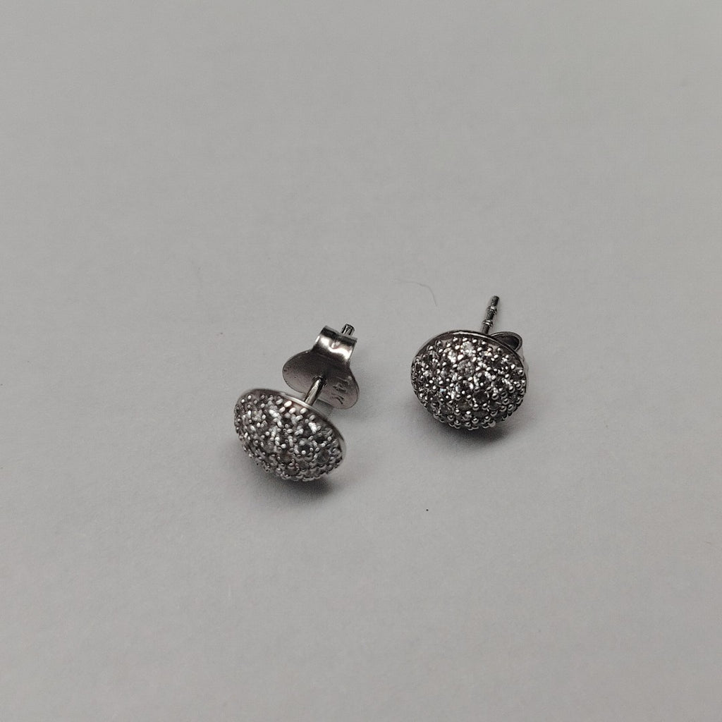 ARETES PAR ORO BLANCO 14 K 1,70 GRMS (SEMINUEVO)