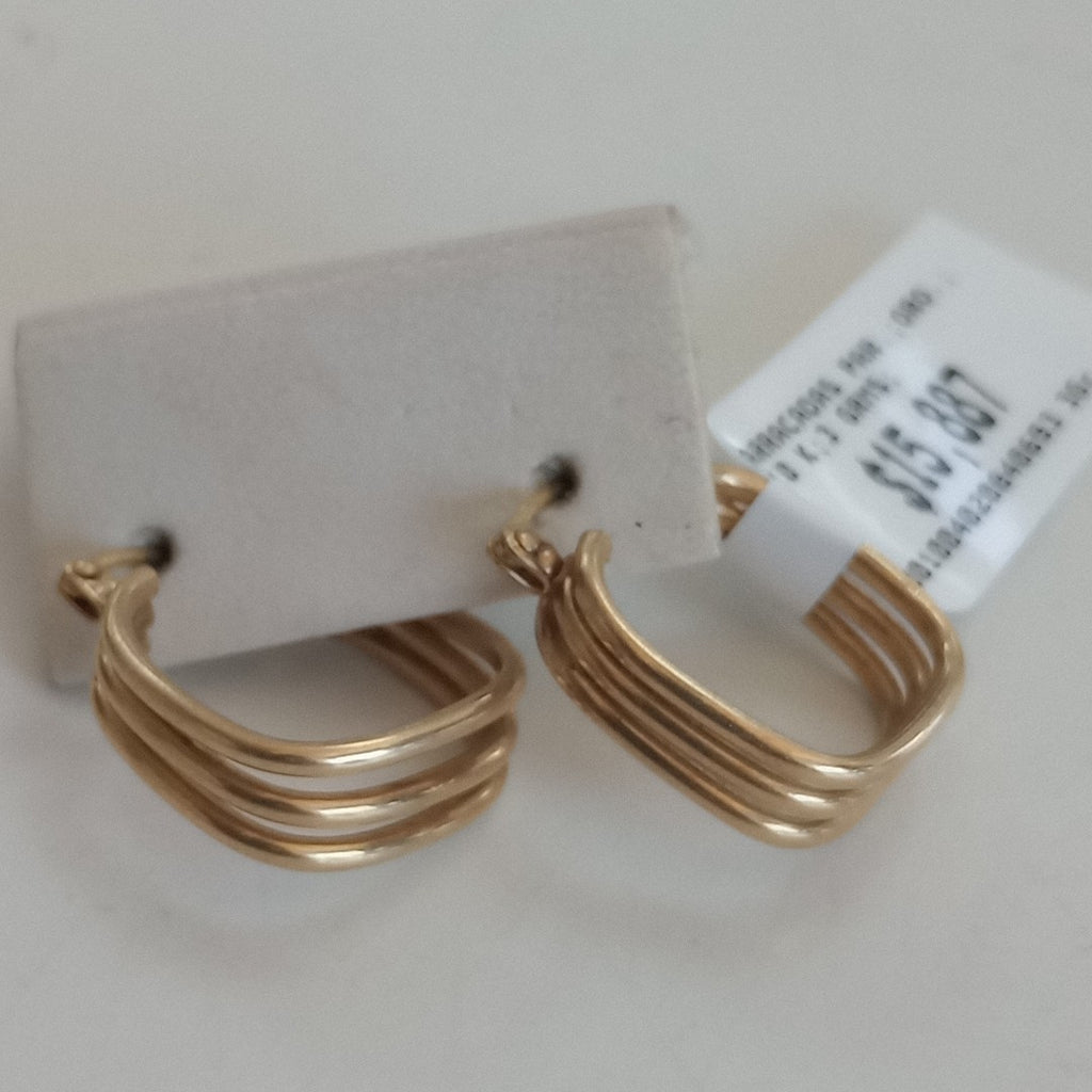 ARRACADAS PAR ORO 10 K 3 GRMS (SEMINUEVO)