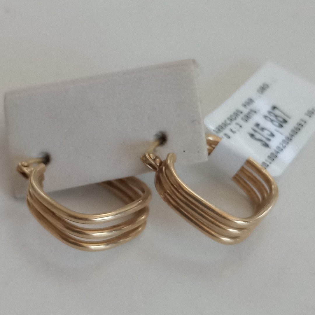 ARRACADAS PAR ORO 10 K 3 GRMS (SEMINUEVO)