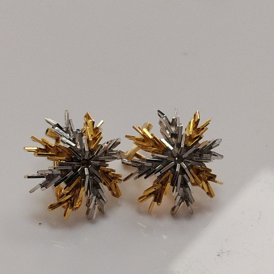 BROQUELES PAR ORO,ORO COMBINADO 14 K 7,30 GRMS (SEMINUEVO)
