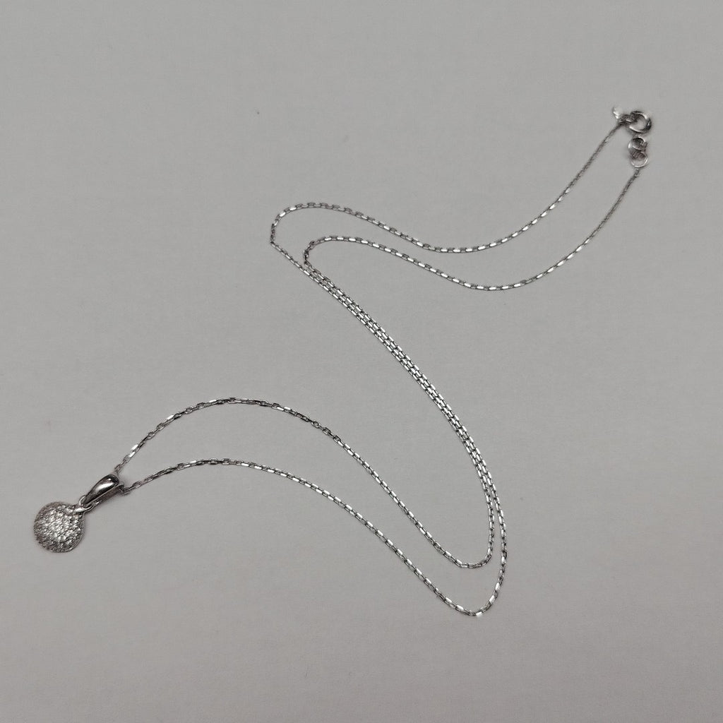 CADENA,DIJE ORO BLANCO 14 K 2,20 GRMS (SEMINUEVO)