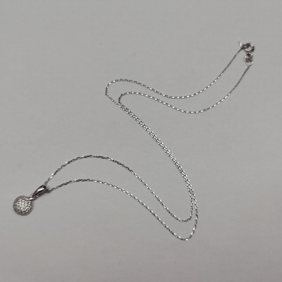 CADENA,DIJE ORO BLANCO 14 K 2,20 GRMS (SEMINUEVO)