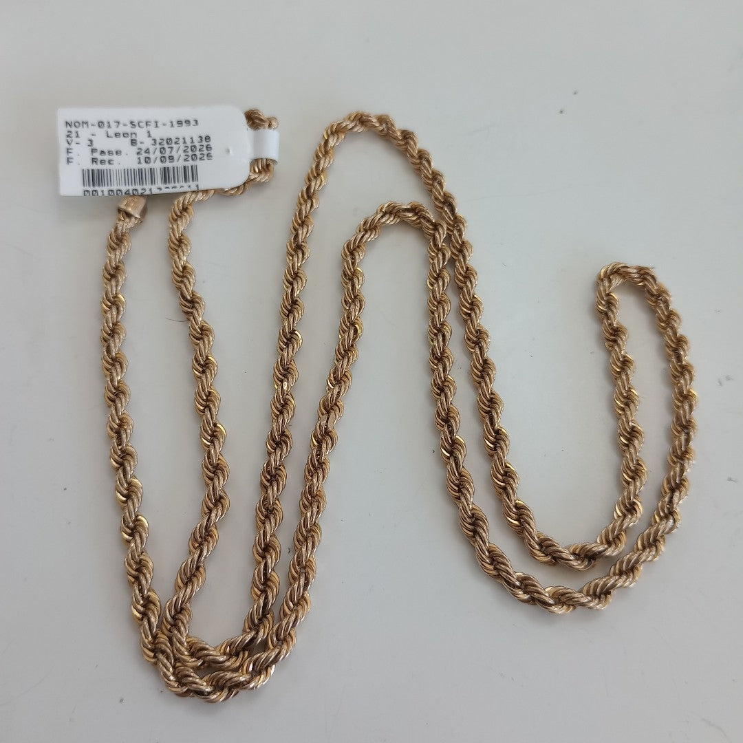 CADENA ORO 10 K 8.6 GRMS (SEMINUEVO)