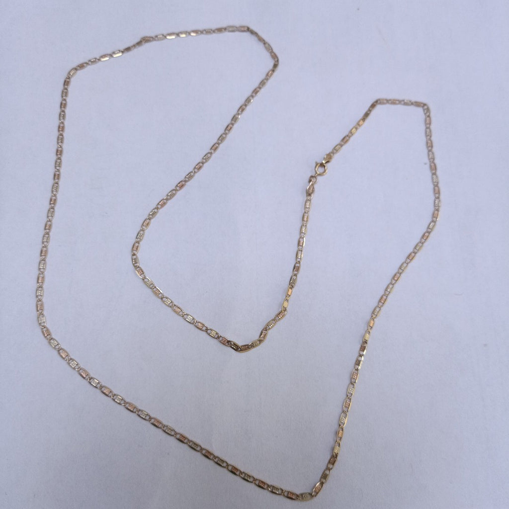 CADENA ORO COMBINADO 10 K 2.9 GRMS (SEMINUEVO)
