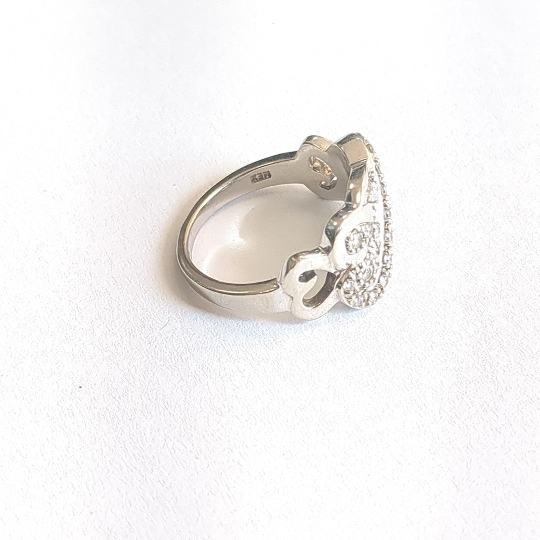 ANILLITO ORO BLANCO 14 K 6,80 GRMS (SEMINUEVO)