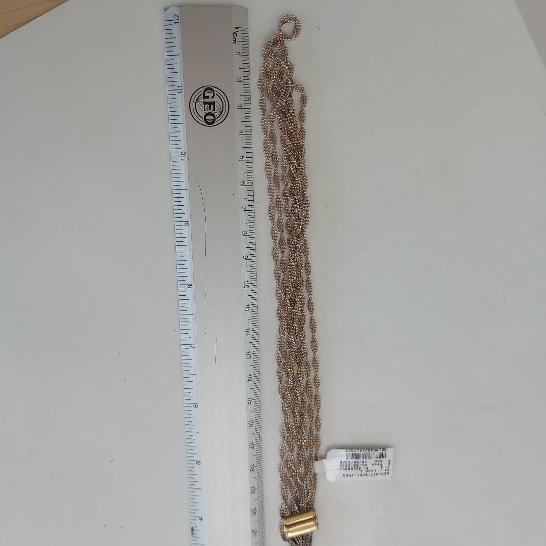 GARGANTILLA ORO, ORO BLANCO 10 K 20.7 GRMS (SEMINUEVO)