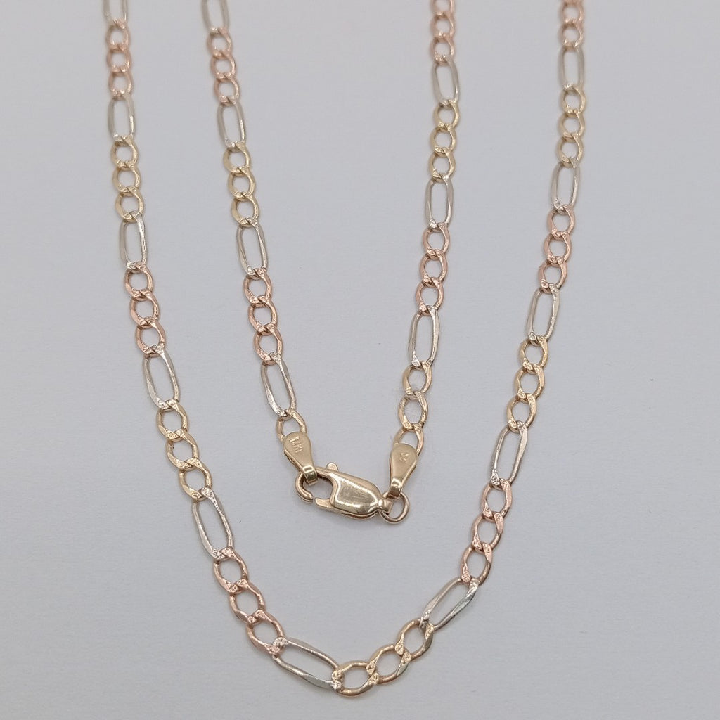 CADENA ORO COMBINADO 14 K 6.9 GRMS (SEMINUEVO)