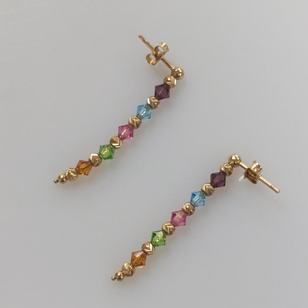 ARETES PAR ORO 14 K 2.2 GRMS (SEMINUEVO)