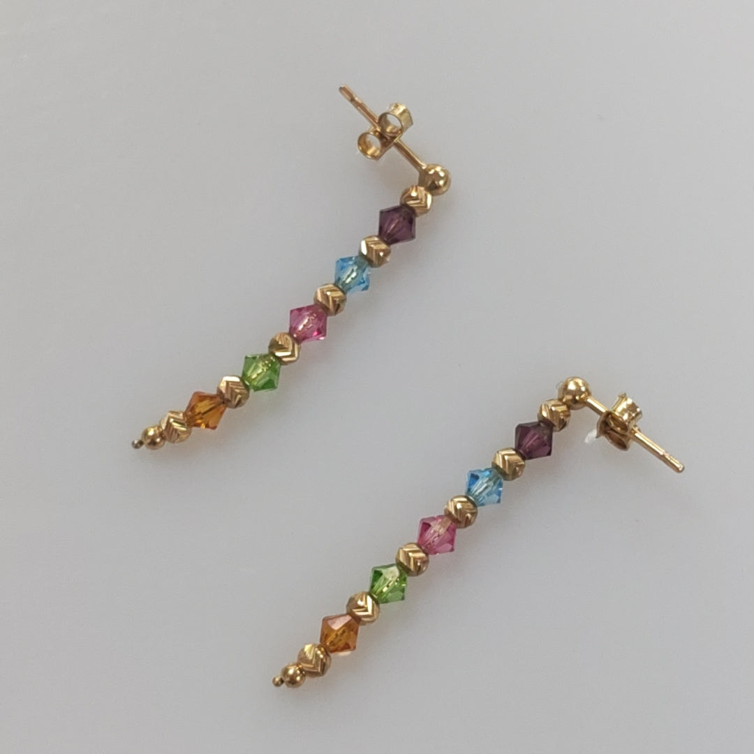 ARETES PAR ORO 14 K 2.2 GRMS (SEMINUEVO)