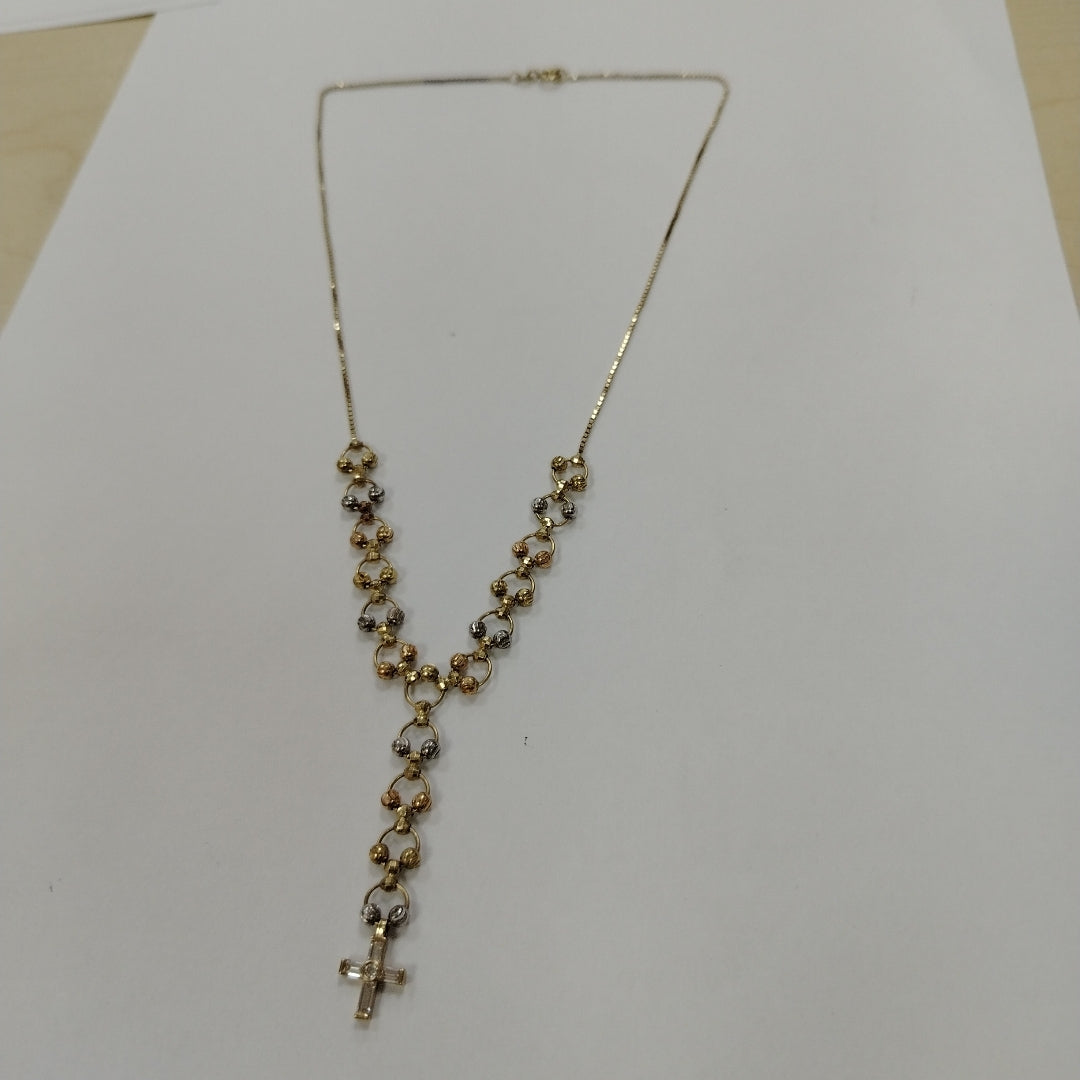 GARGANTILLA ORO,ORO COMBINADO 14 K 8,50 GRMS (SEMINUEVO)