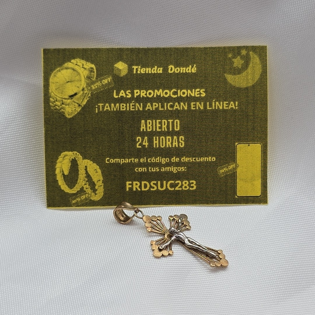 CRUCIFIJO ORO 14 K 1,60 GRMS (SEMINUEVO)
