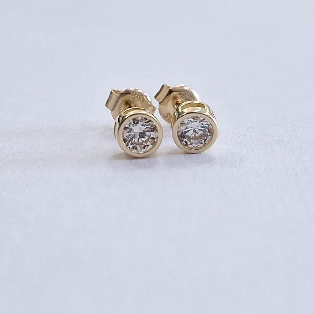 BROQUELES ORO 14K 1.2 (NUEVO)