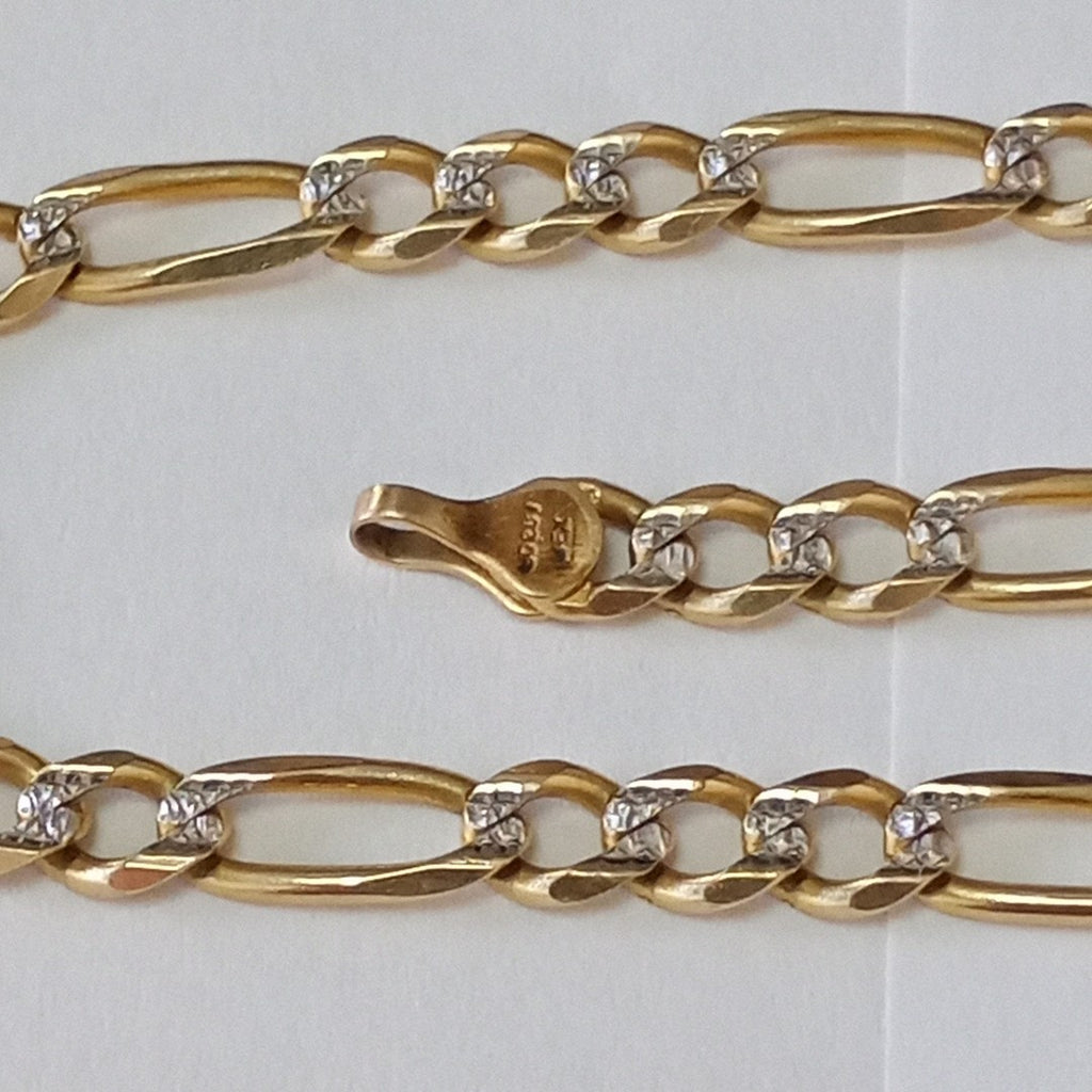 PULSERA ORO COMBINADO 14 K 7.6 GRMS (SEMINUEVO)