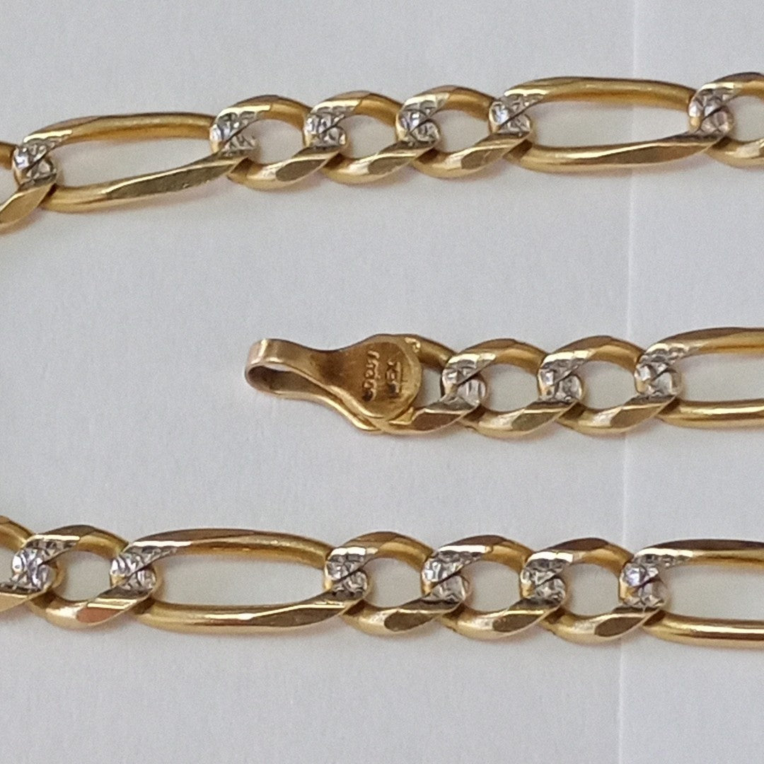 PULSERA ORO COMBINADO 14 K 7.6 GRMS (SEMINUEVO)