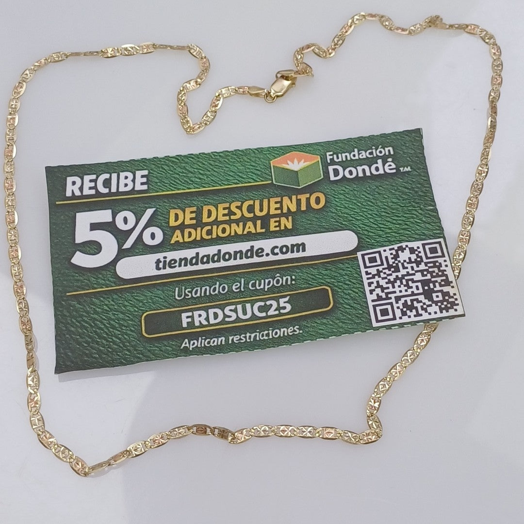 CADENA ORO 14 K 5.5 GRMS (SEMINUEVO)