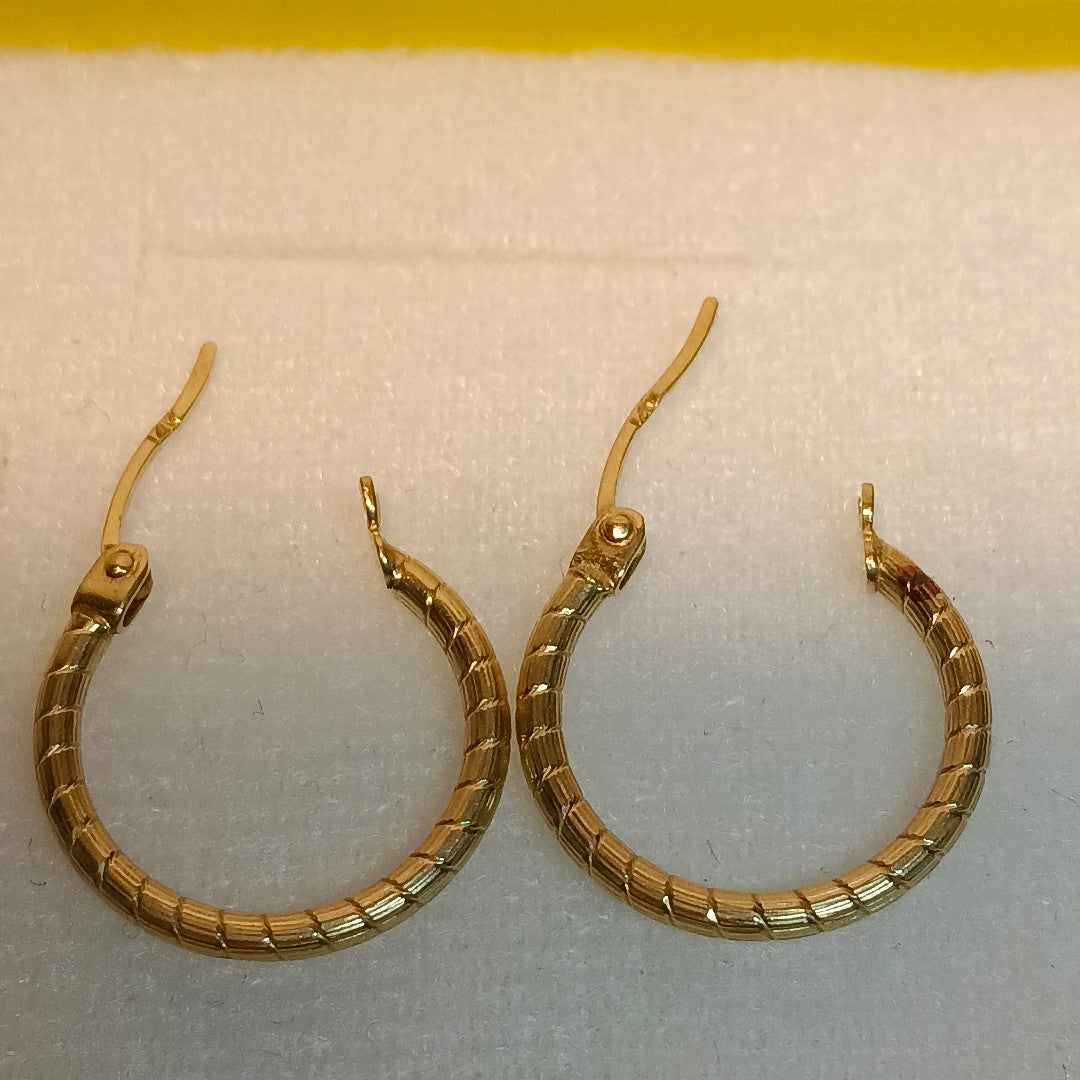ARRACADAS PAR ORO 14 K 1,50 GRMS (SEMINUEVO)