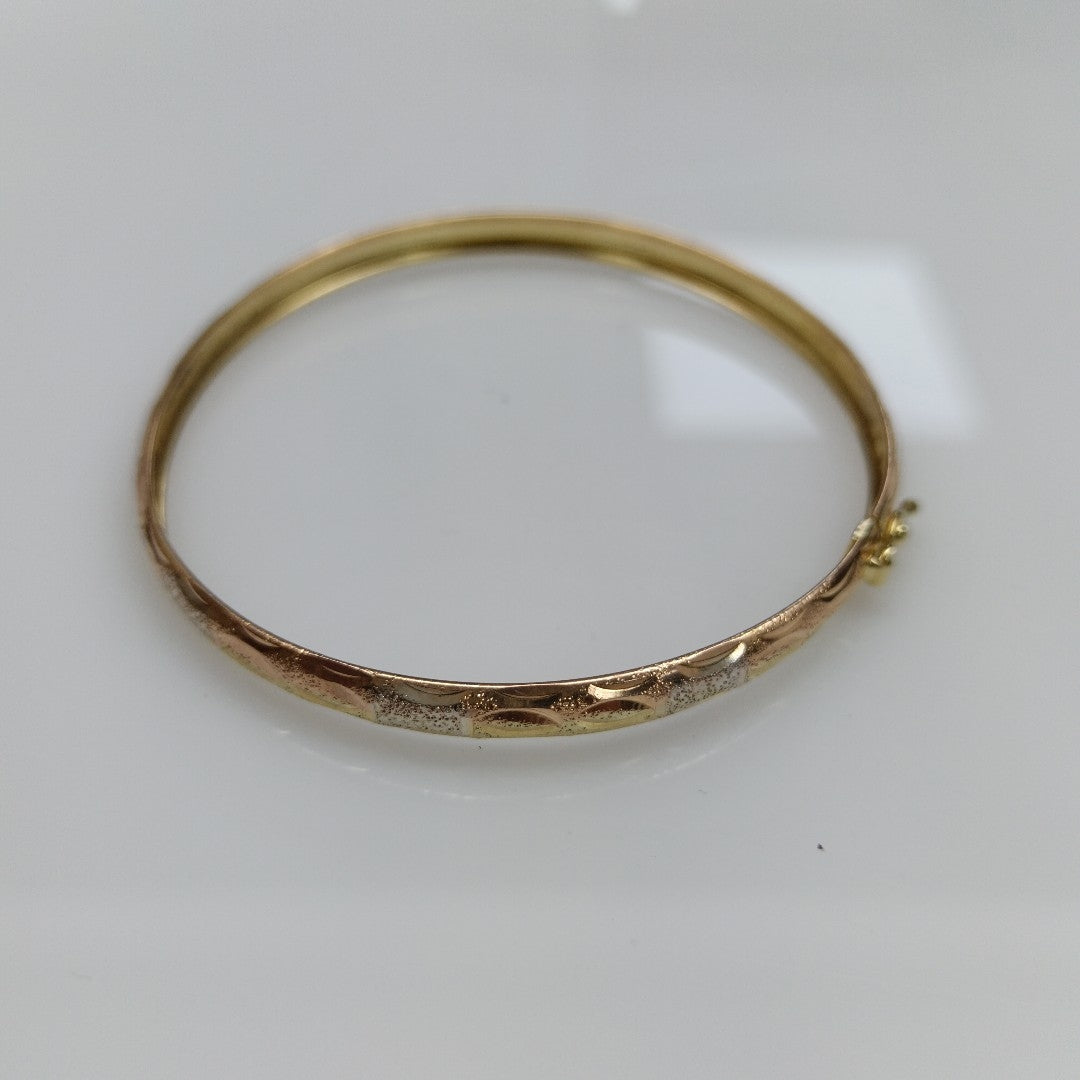 PULSERA RIGIDA ORO 14 K 4.5 GRMS (SEMINUEVO)