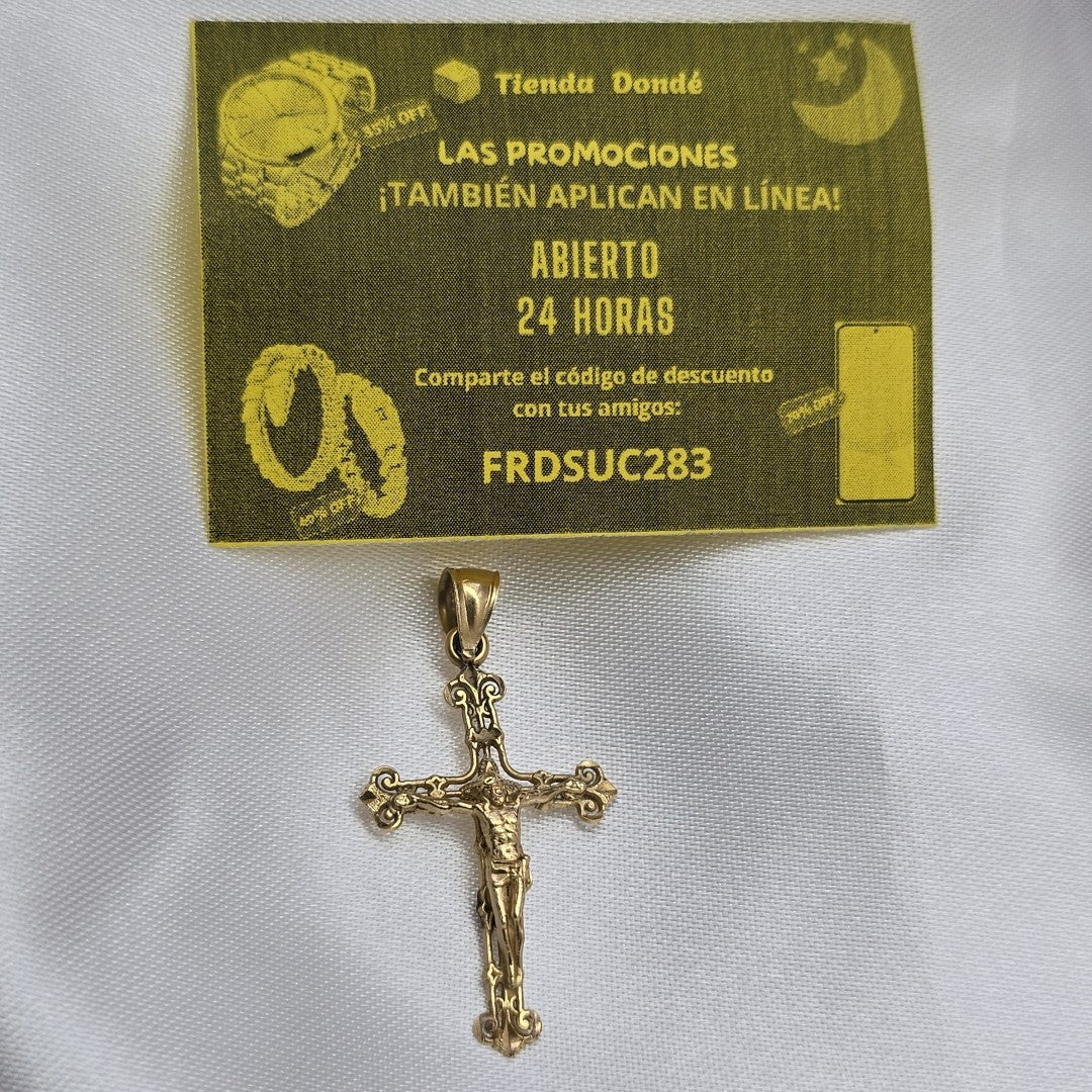 CRUCIFIJO ORO 14 K 1.6 GRMS (SEMINUEVO)