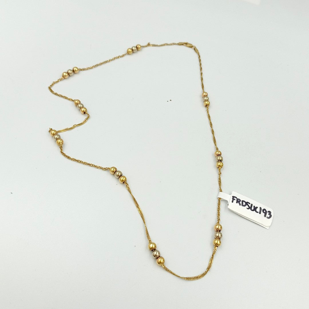 COLLAR ORO COMBINADO 14 K 15,20 GRMS (SEMINUEVO)