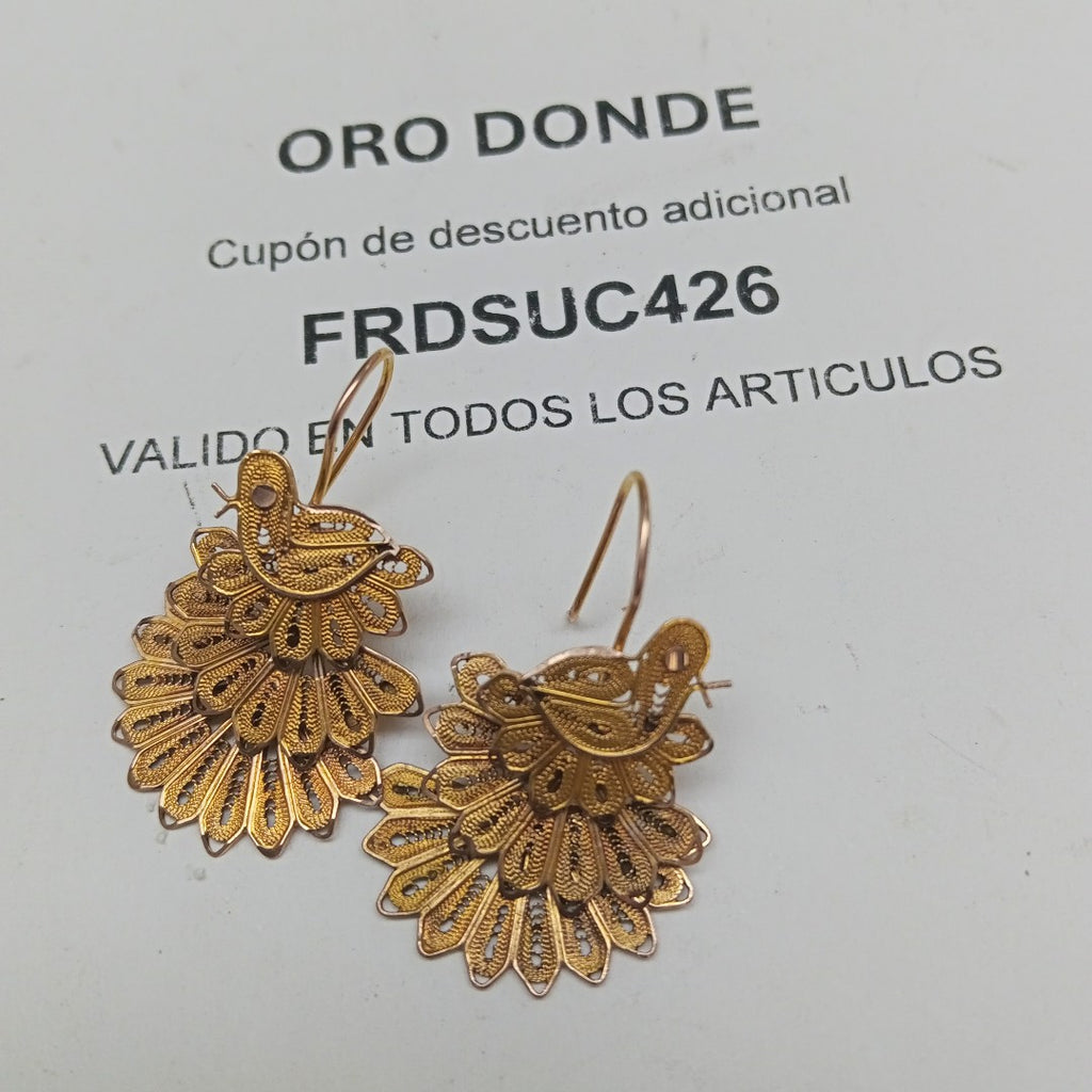 ARETES PAR ORO 10 K 6.7 GRMS (SEMINUEVO)