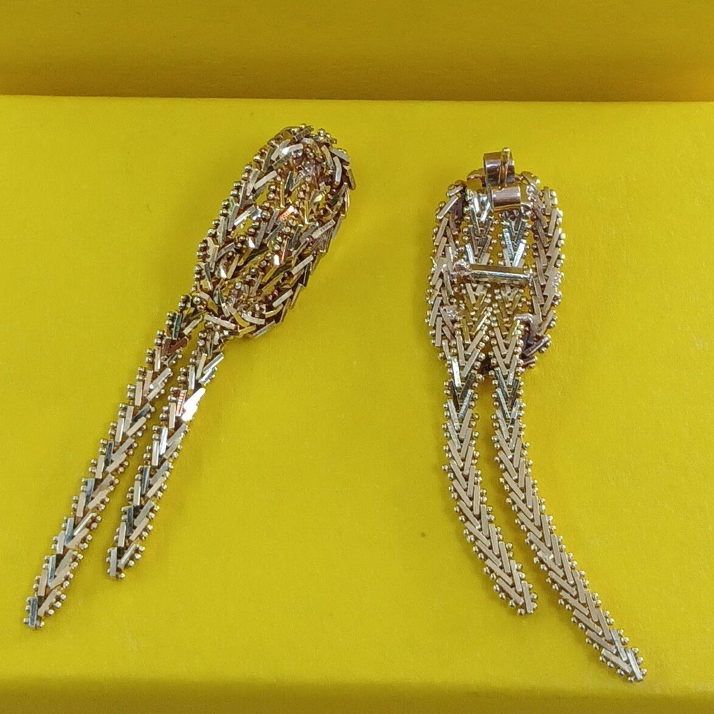 BROQUELES PAR ORO 14 K 10,20 GRMS (SEMINUEVO)