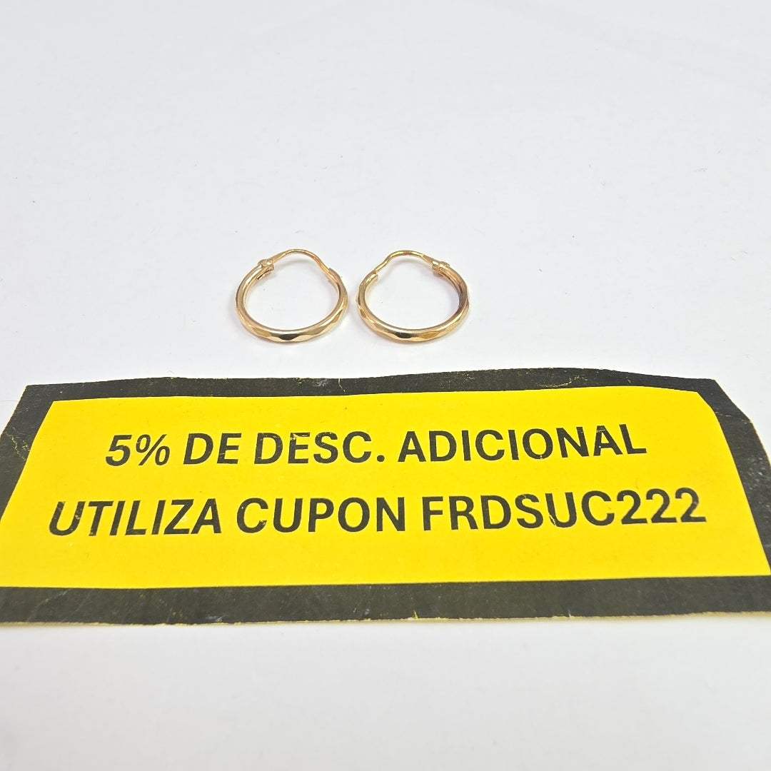 ARRACADAS PAR ORO 10 K 0.8 GRMS (SEMINUEVO)