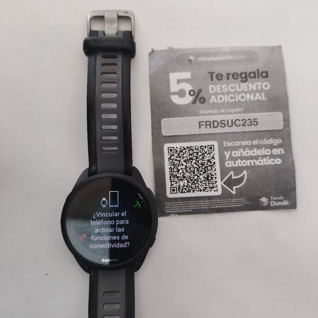 SMARTWATCH GARMIN FORERUNNER 165 MUSIC 43 MM GPS (SEMINUEVO)