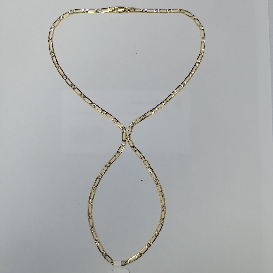 CADENA ORO, RODIADO 14 K 6.3 GRMS (SEMINUEVO)