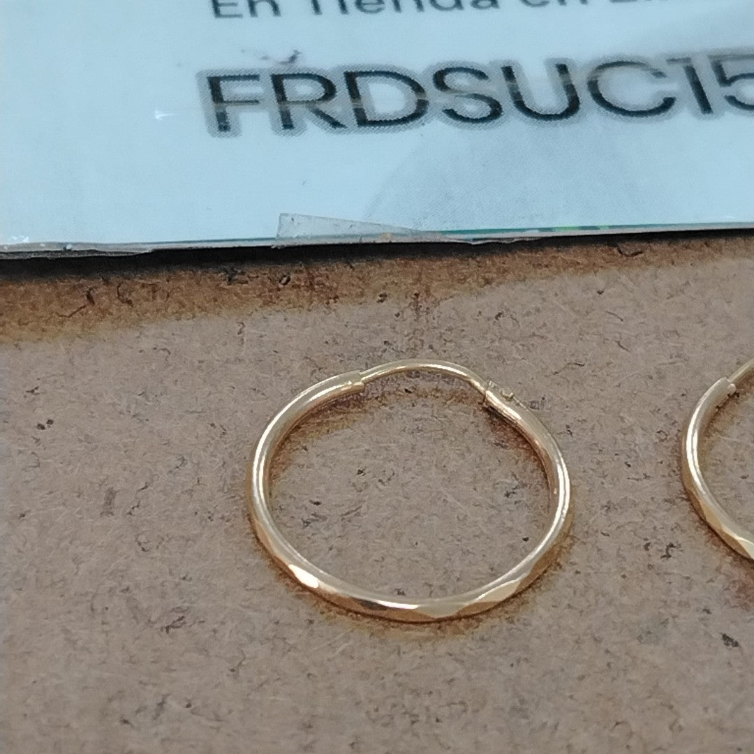 ARRACADAS PAR ORO 10 K 1 GRMS (SEMINUEVO)