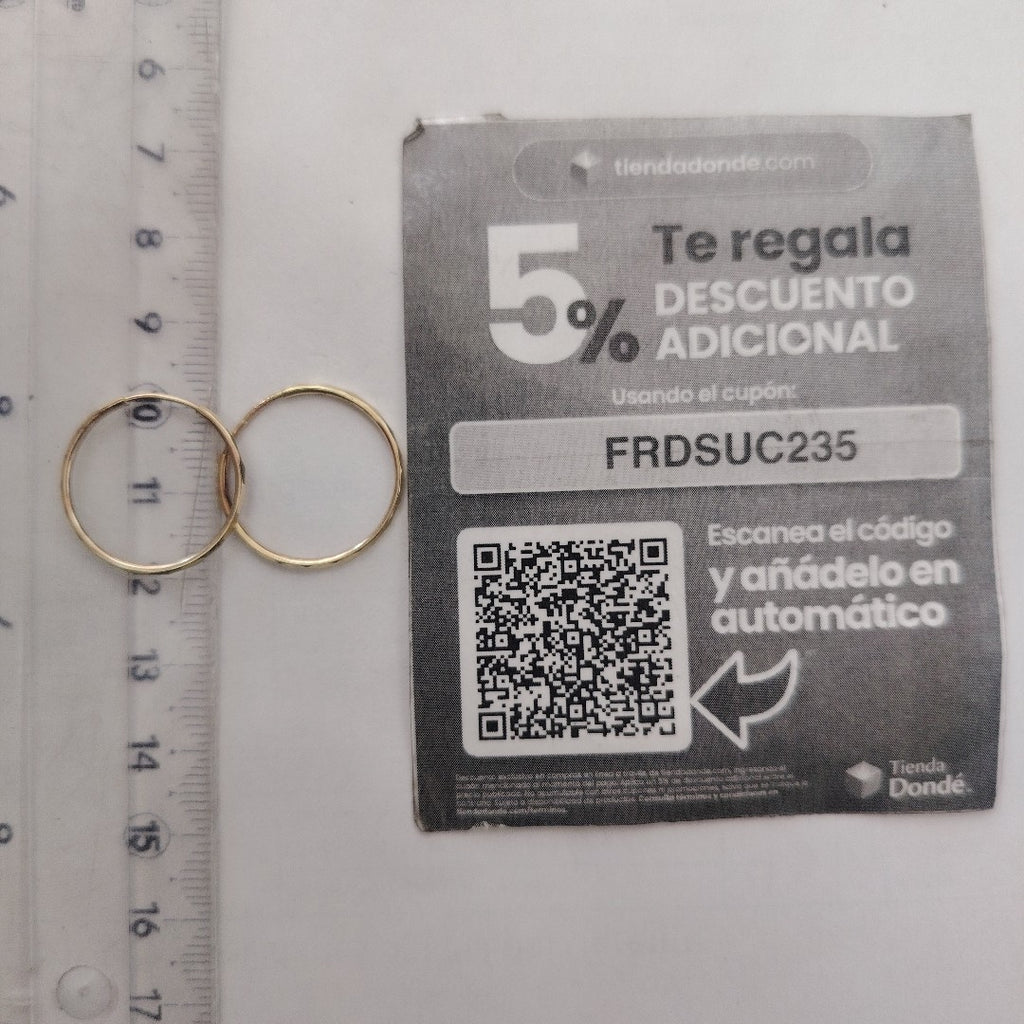 ARRACADAS PAR ORO 10 K 0.9 GRMS (SEMINUEVO)