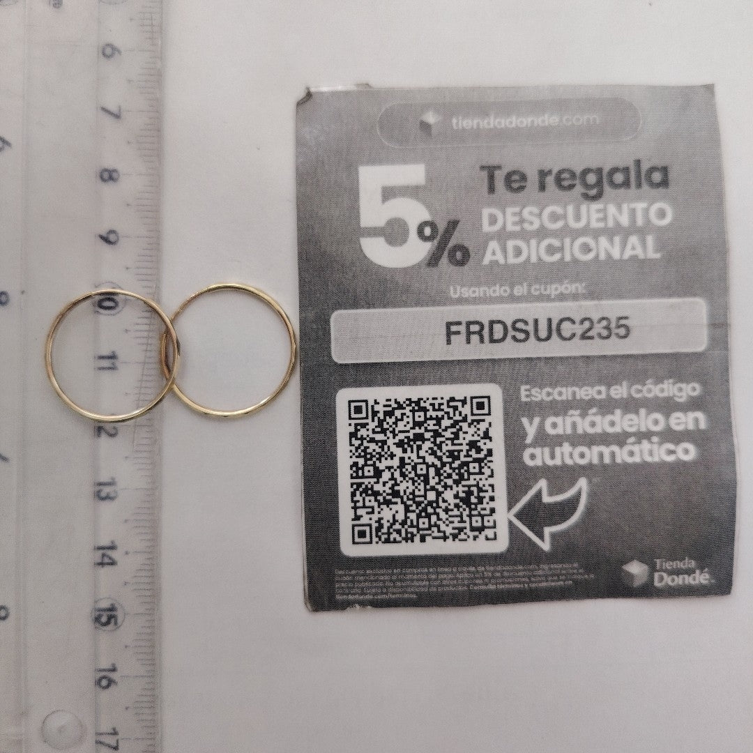 ARRACADAS PAR ORO 10 K 0.9 GRMS (SEMINUEVO)