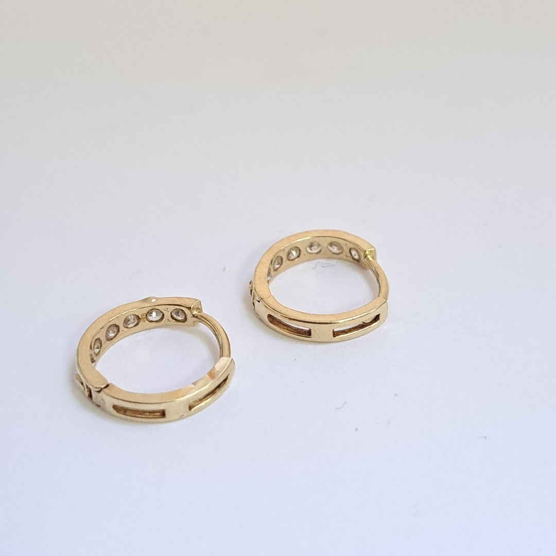 ARRACADAS PAR ORO 14 K 1.3 GRMS (SEMINUEVO)