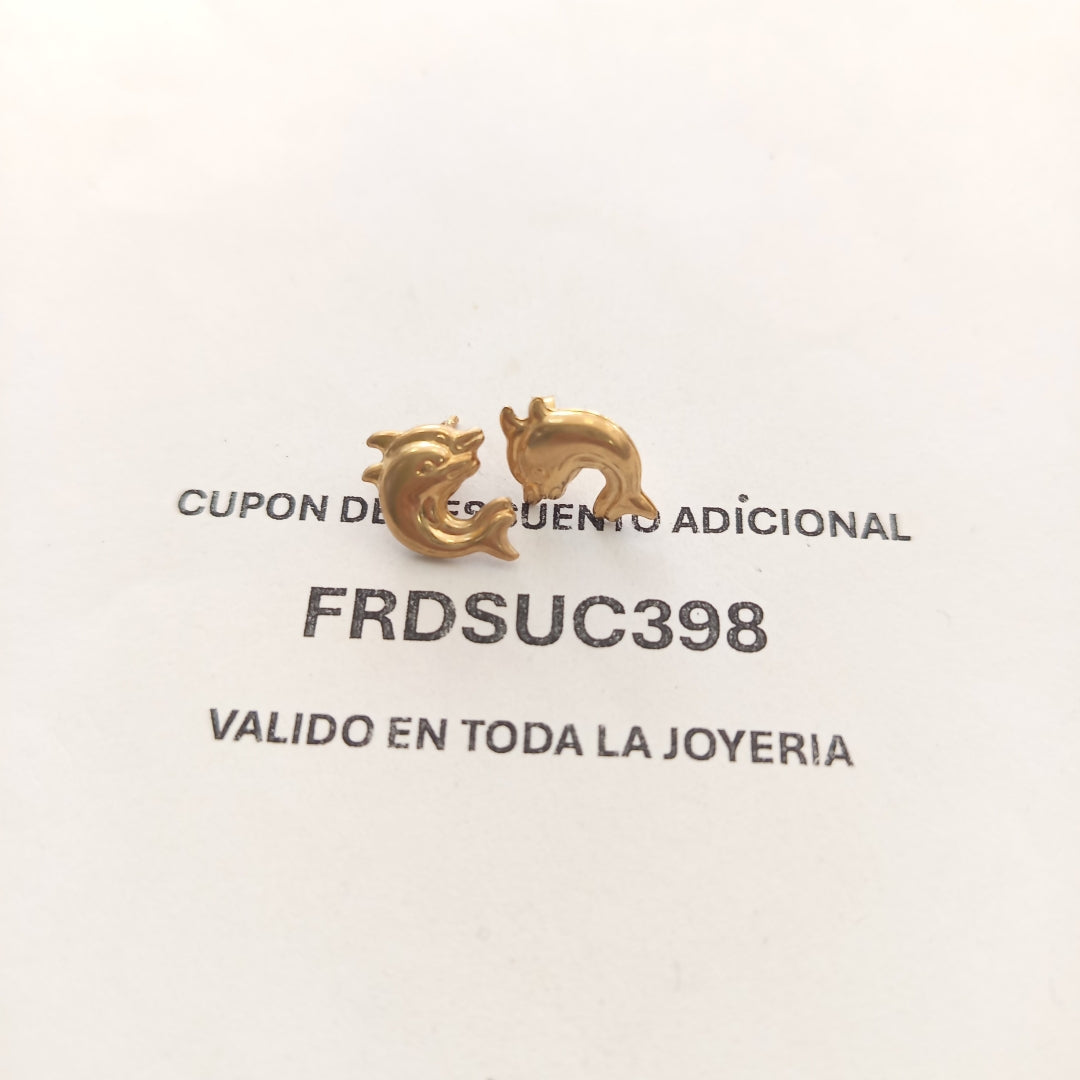 ARETES PAR ORO 10 K 1.4 GRMS (SEMINUEVO)