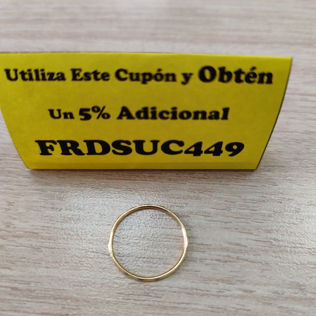 ARGOLLA ORO 14 K 0.6 GRMS (SEMINUEVO)