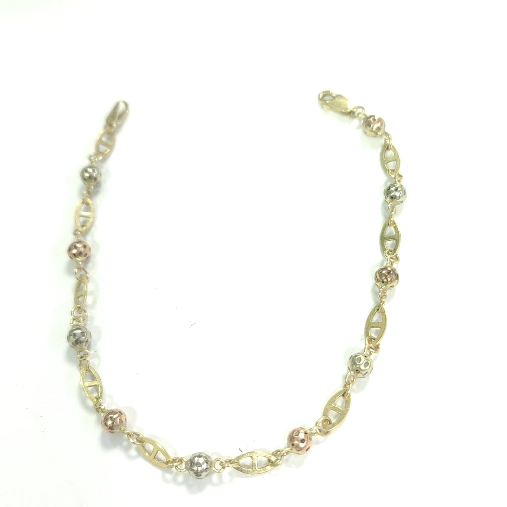 PULSERA ORO, ORO COMBINADO 14 K 3 GRMS (SEMINUEVO)