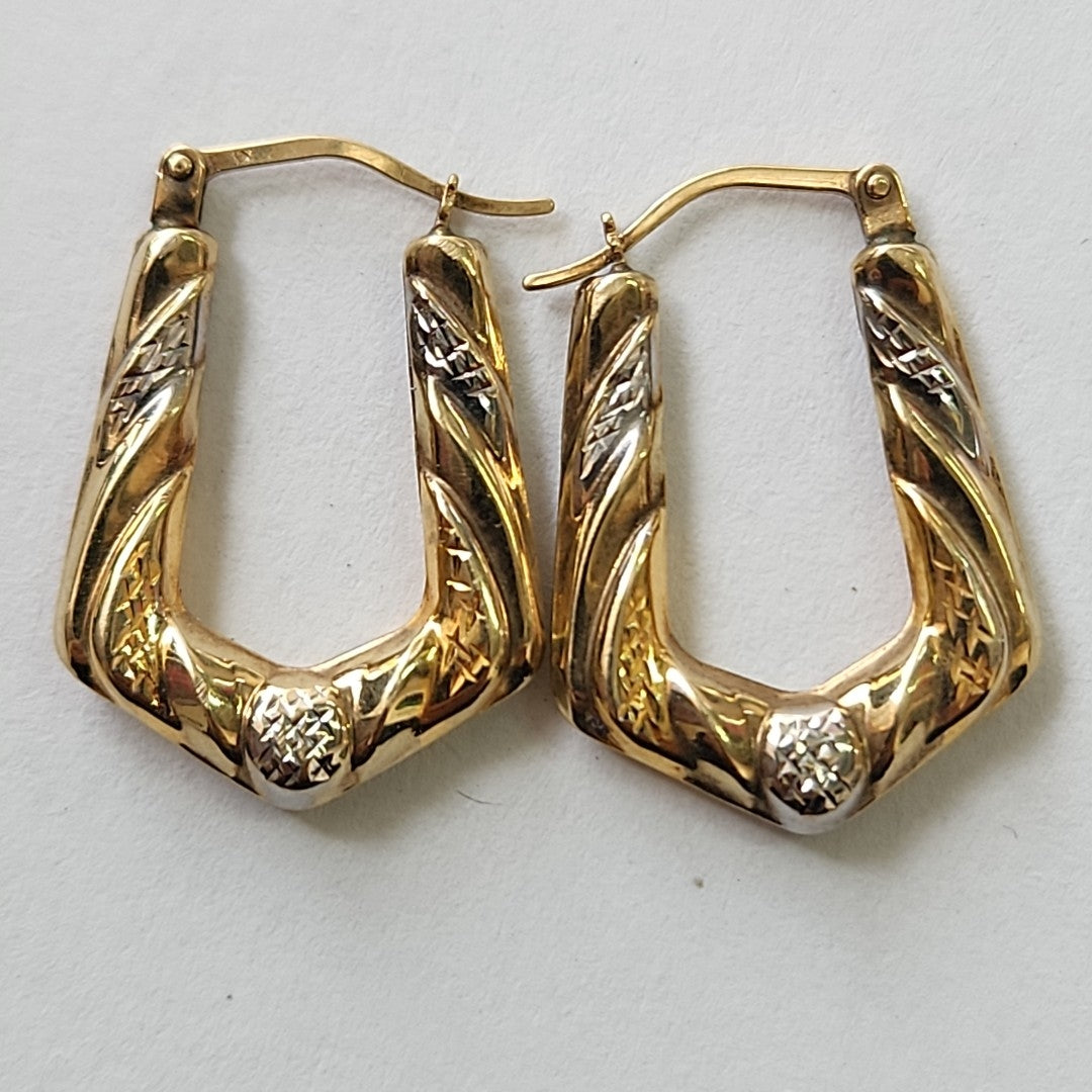 ARRACADAS PAR ORO COMBINADO 10 K 1 GRMS (SEMINUEVO)