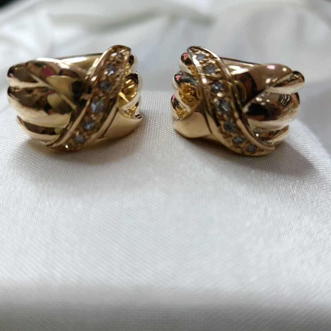 ARETES PAR ORO 14 K 17.4 GRMS (SEMINUEVO)