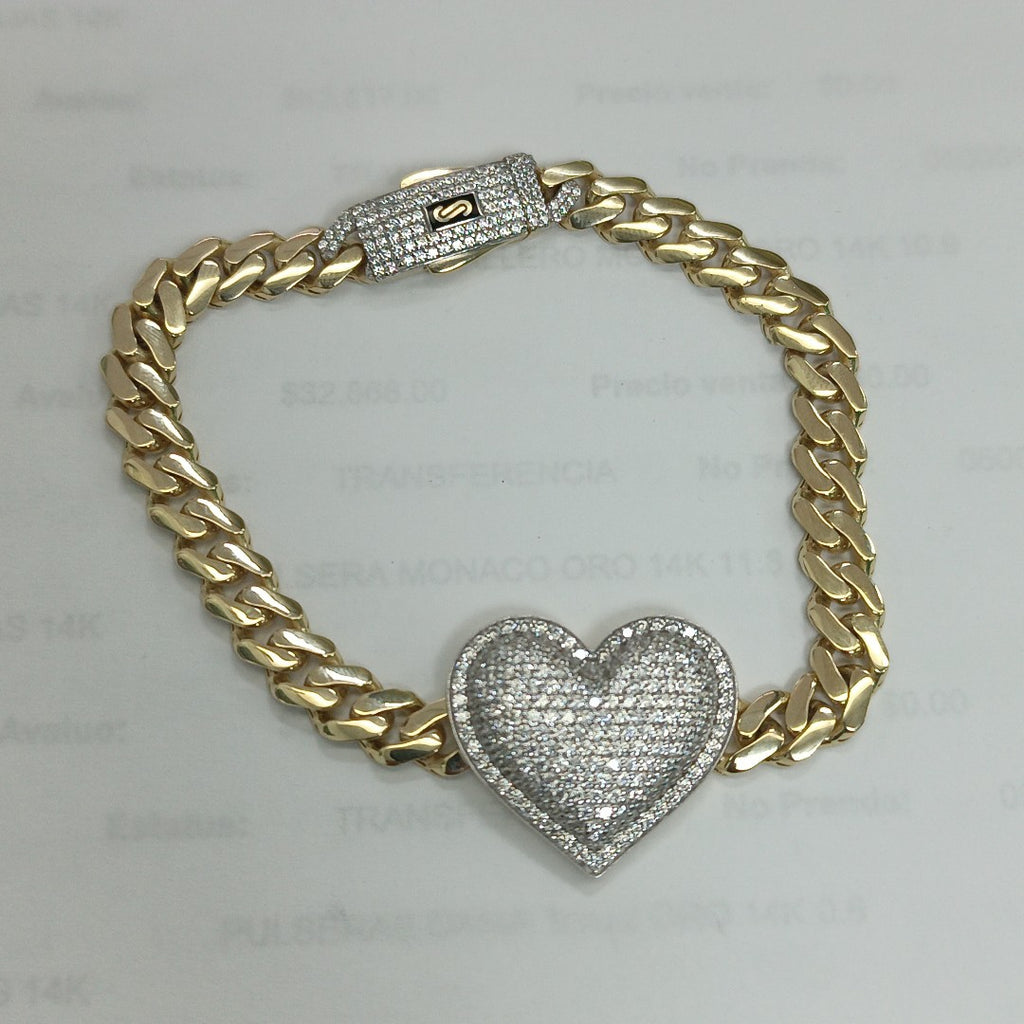 PULSERA MONACO ORO 14K 11.8 (NUEVO)