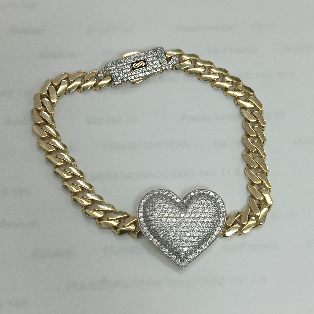 PULSERA MONACO ORO 14K 11.8 (NUEVO)