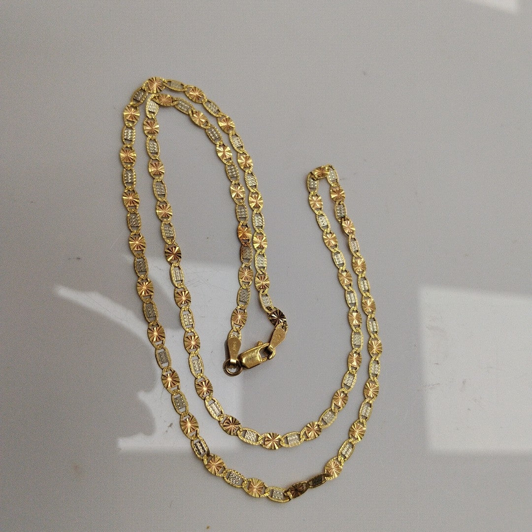 CADENA ORO, ORO COMBINADO 14 K 3.9 GRMS (SEMINUEVO)