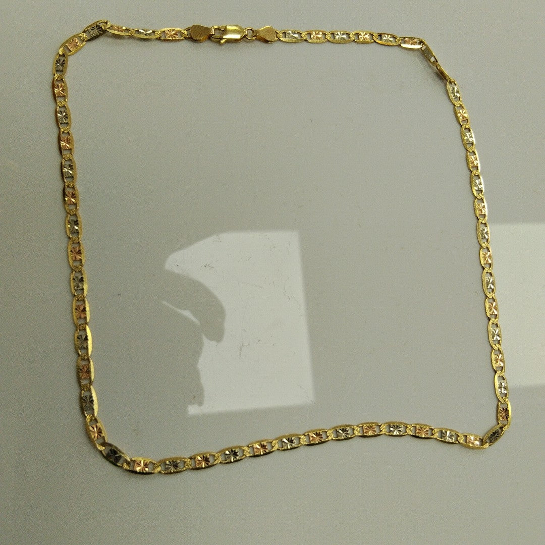 CADENA ORO, ORO COMBINADO 14 K 9.9 GRMS (SEMINUEVO)
