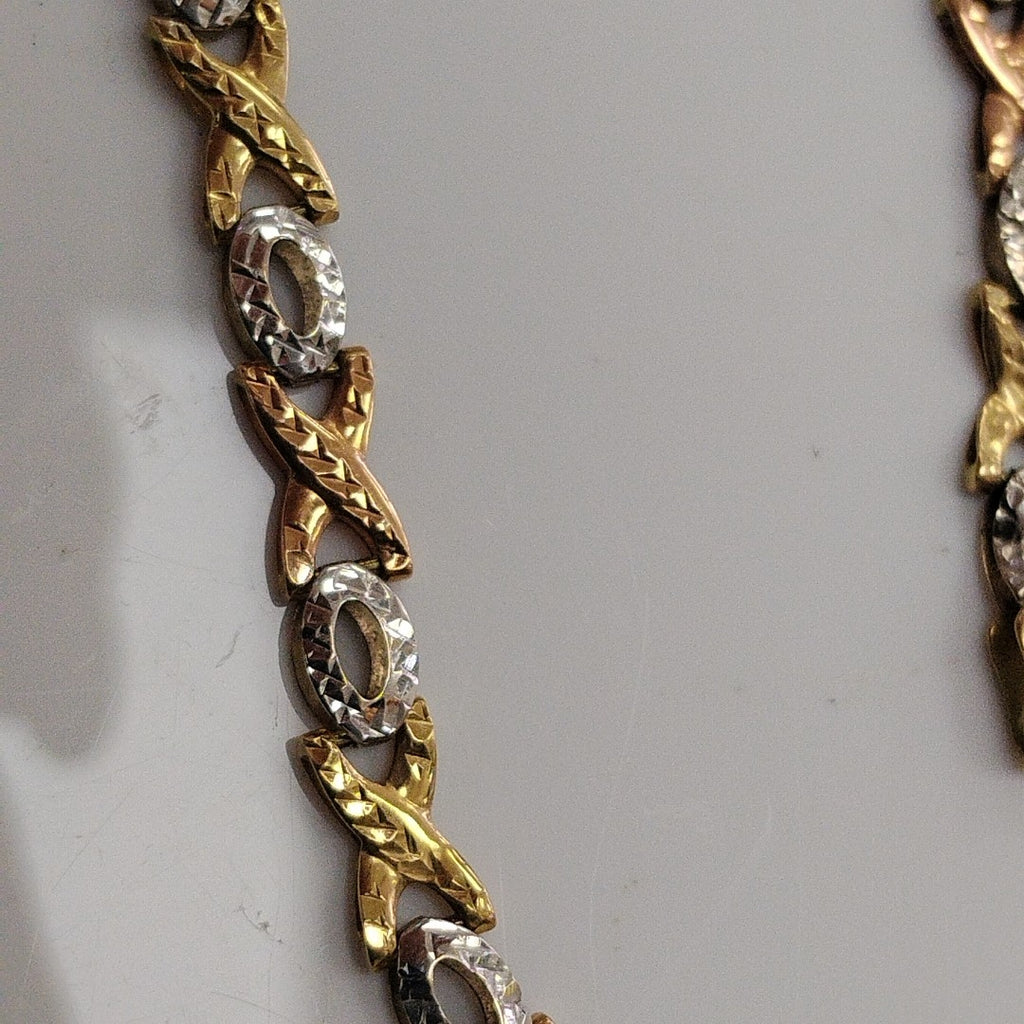 PULSERA ORO, ORO COMBINADO 14 K 3.3 GRMS (SEMINUEVO)