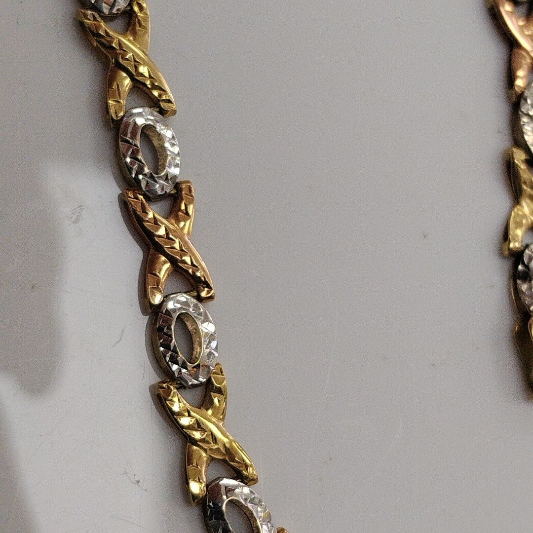 PULSERA ORO, ORO COMBINADO 14 K 3.3 GRMS (SEMINUEVO)