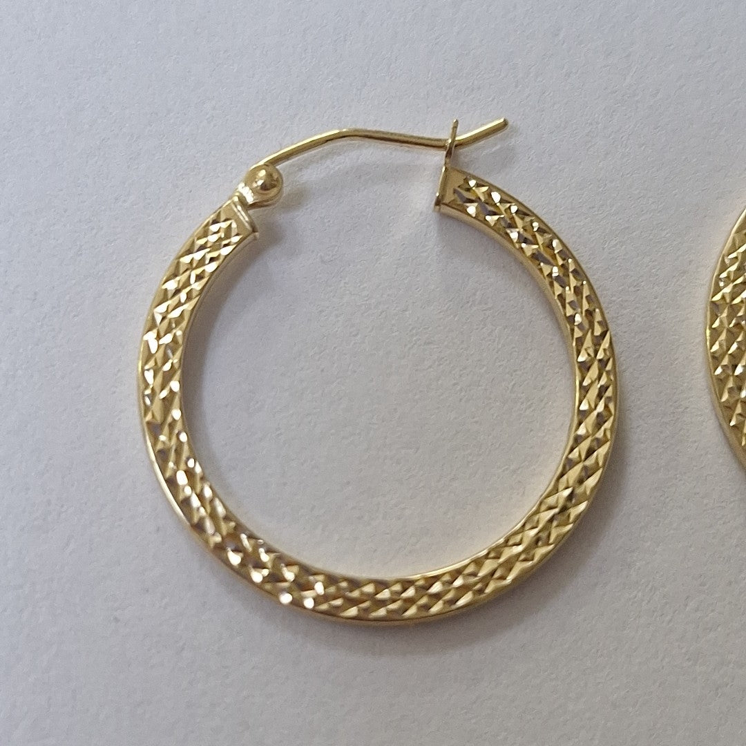 ARRACADAS PAR ORO 14 K 1.3 GRMS (SEMINUEVO)