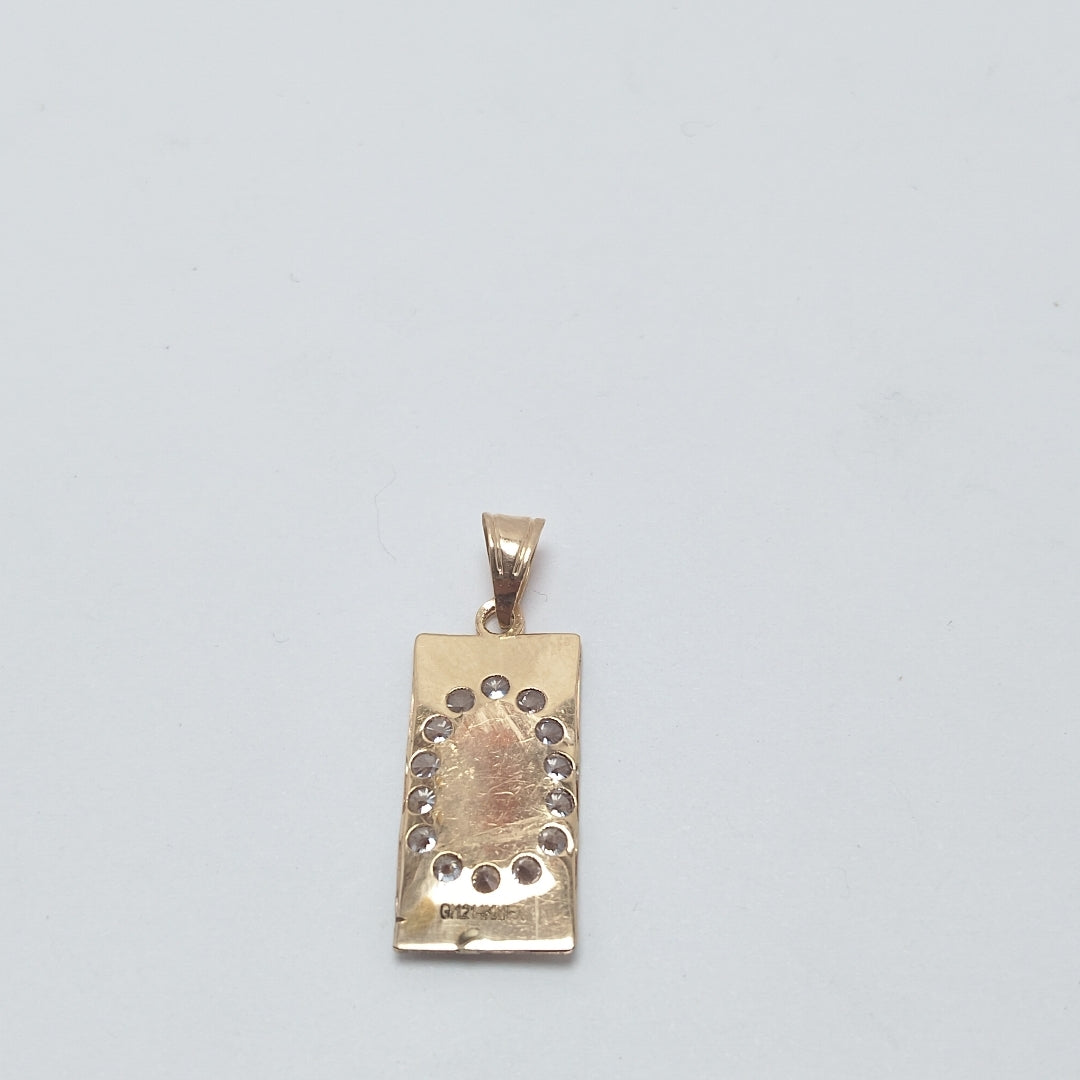 MEDALLA RELIGIOSA ORO COMBINADO 14 K 0.8 GRMS (SEMINUEVO)