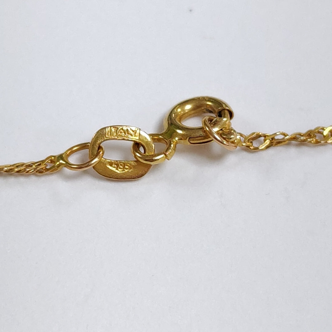 CADENA ORO 14 K 1.7 GRMS (SEMINUEVO)