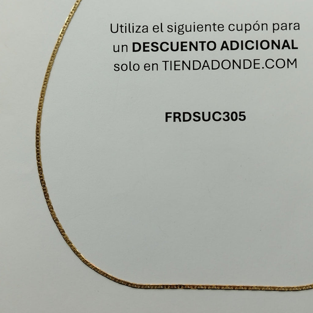 CADENA ORO 14 K 3.9 GRMS (SEMINUEVO)