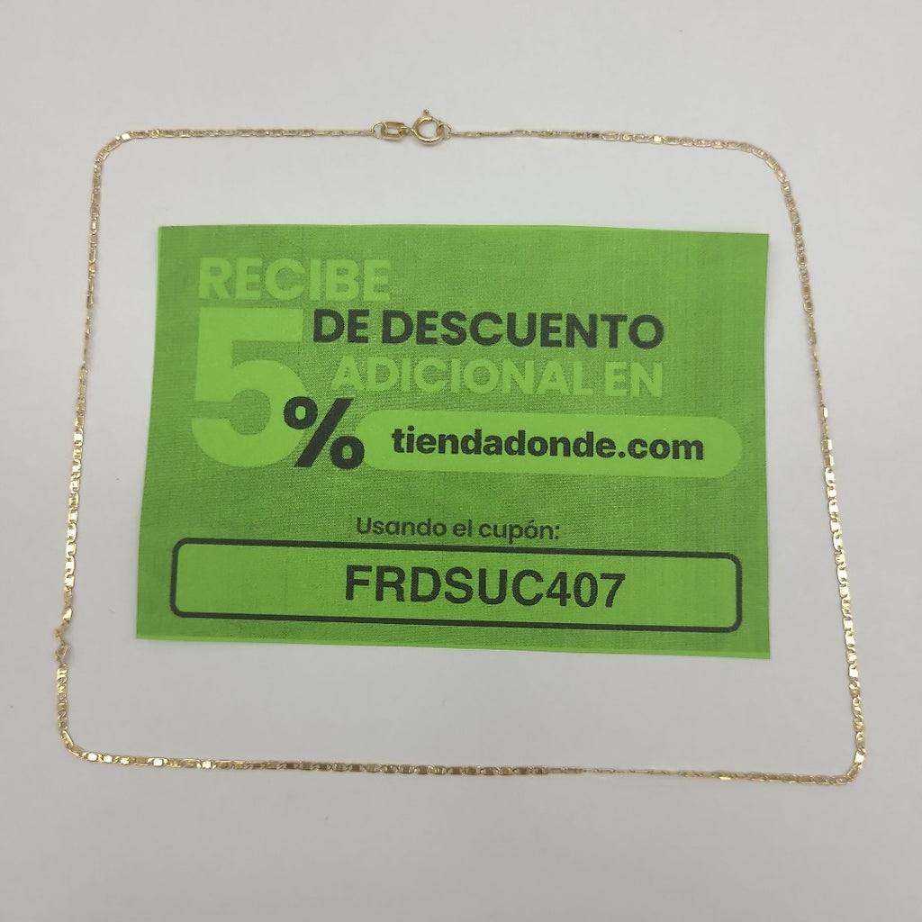 CADENA ORO 14 K 0.7 GRMS (SEMINUEVO)