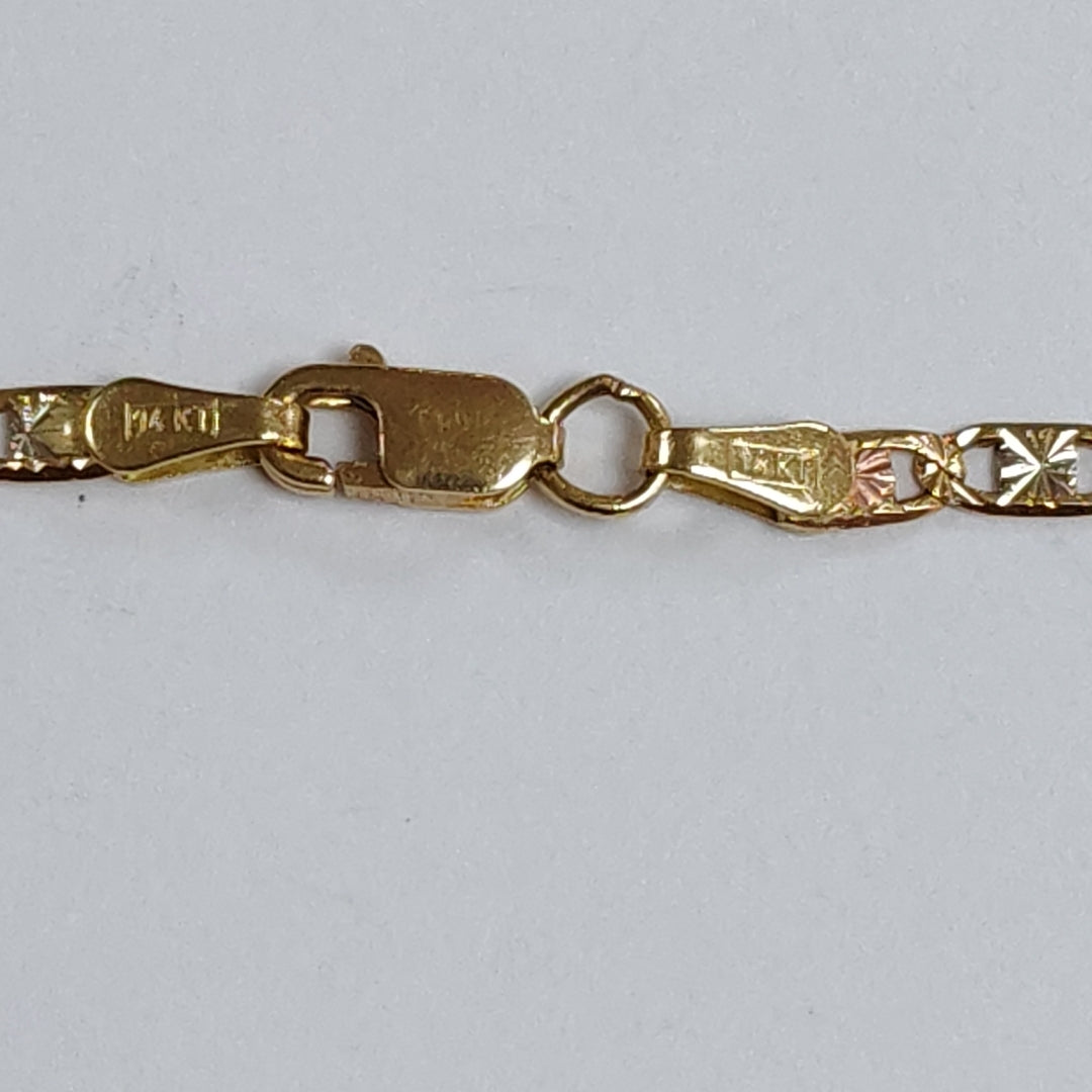 CADENA ORO COMBINADO 14 K 4,40 GRMS (SEMINUEVO)